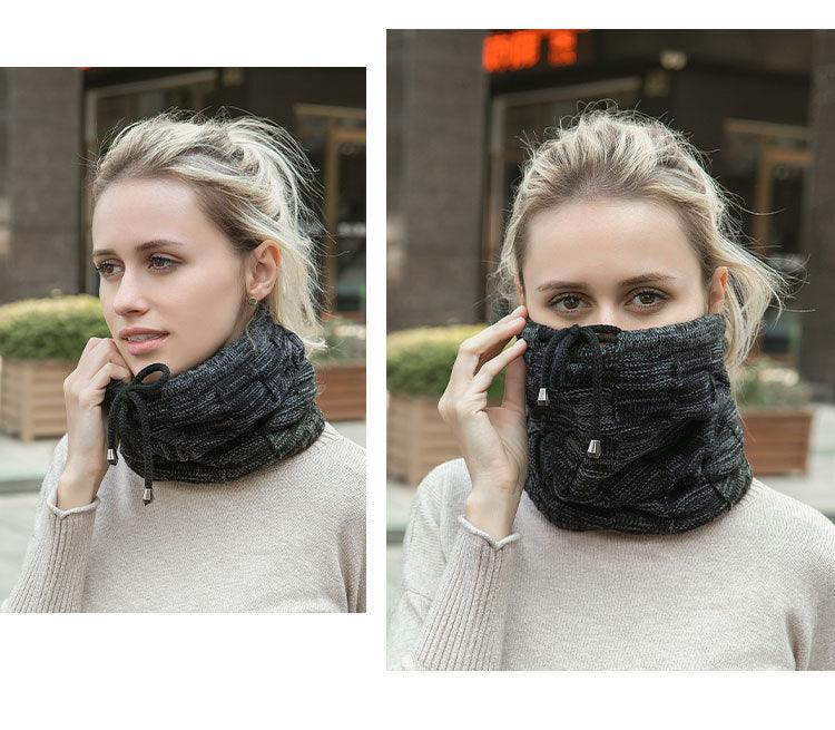 Caps Warmer Bonnet Casual Cap Winter Beanie Hats Hat winter hat Bobble Hat Winter Balaclava Women Bandana Baotou Cap Scarf Warm Thick Beanie Skellies Women Girls Cable Knit Soft Cute Beanie with Ears Detachable Pompom Fur Hat Girls