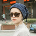 Caps Warmer Bonnet Casual Cap Winter Beanie Hats Hat winter hat Bobble Hat Winter Balaclava Women Bandana Baotou Cap Scarf Warm Thick Beanie Skellies Women Girls Cable Knit Soft Cute Beanie with Ears Detachable Pompom Fur Hat Girls