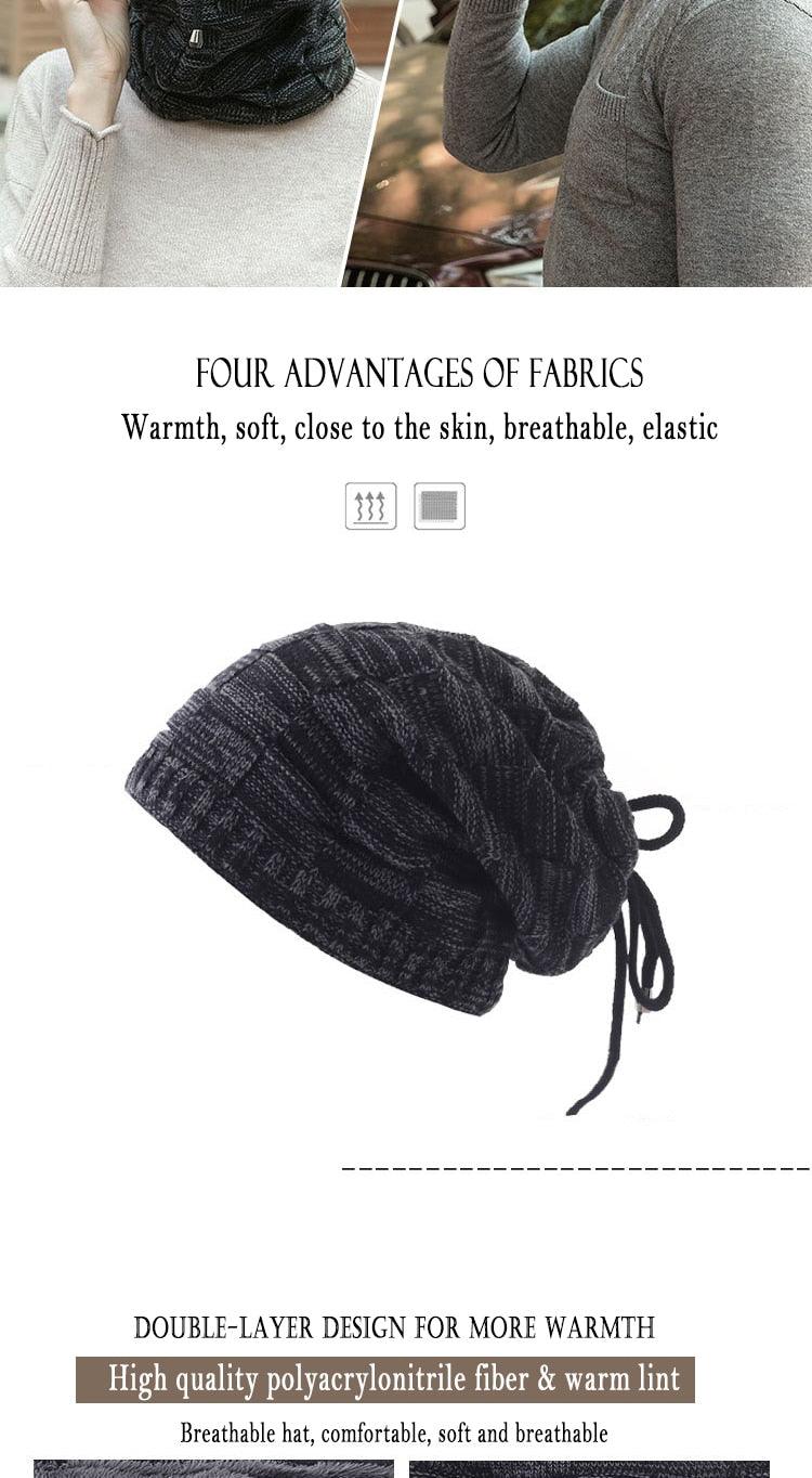 Caps Warmer Bonnet Casual Cap Winter Beanie Hats Hat winter hat Bobble Hat Winter Balaclava Women Bandana Baotou Cap Scarf Warm Thick Beanie Skellies Women Girls Cable Knit Soft Cute Beanie with Ears Detachable Pompom Fur Hat Girls