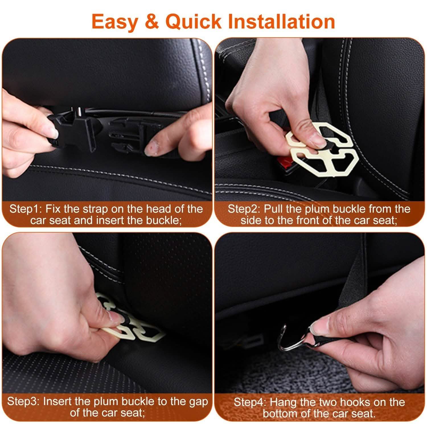Car Back Seat Organizer with Foldable Table Tray 8 Pockets