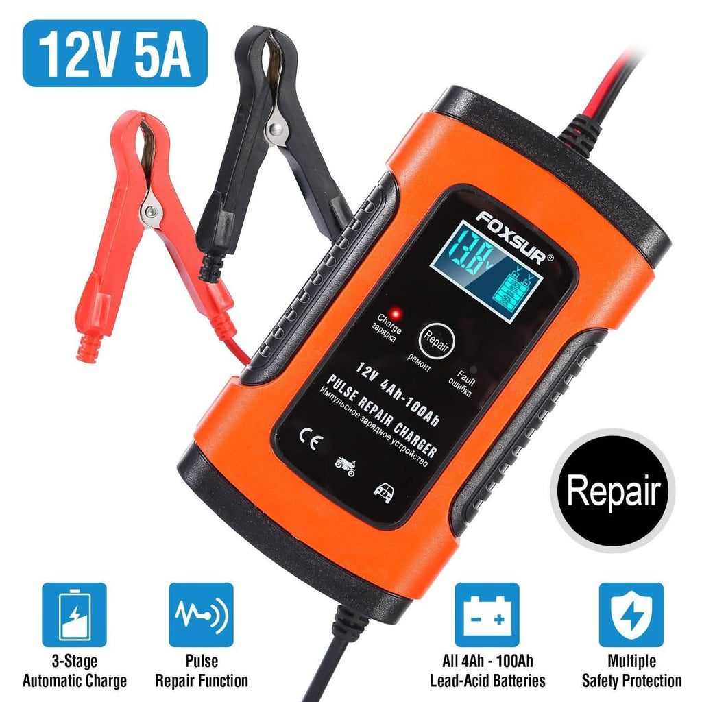 Car Battery Charger 12V 5A Recover Pulse Repair