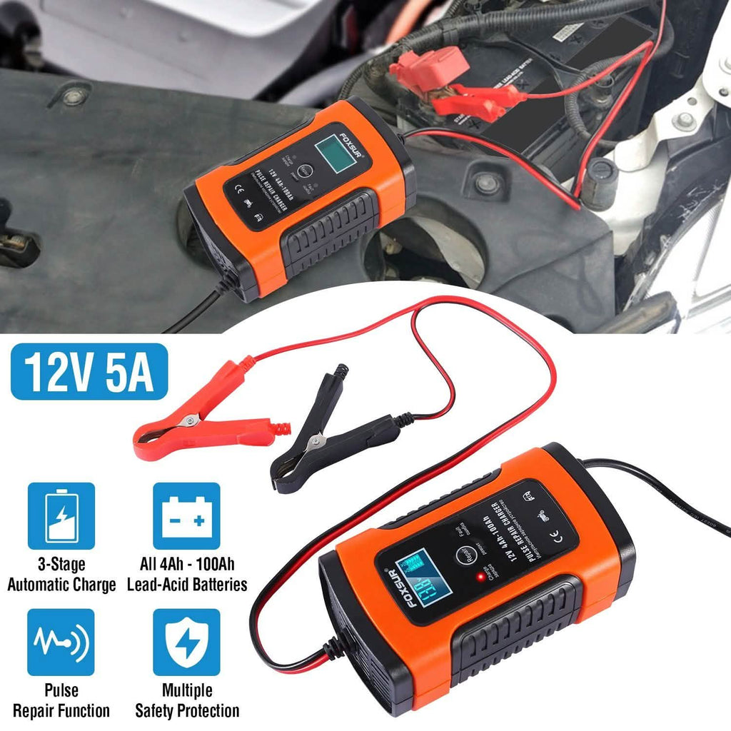 Car Battery Charger 12V 5A Recover Pulse Repair