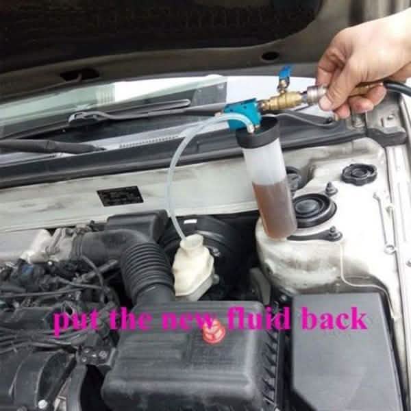 Car Brake System Fluid Bleeder Kit Hydraulic Clutch Oil Exchange One Man Tool