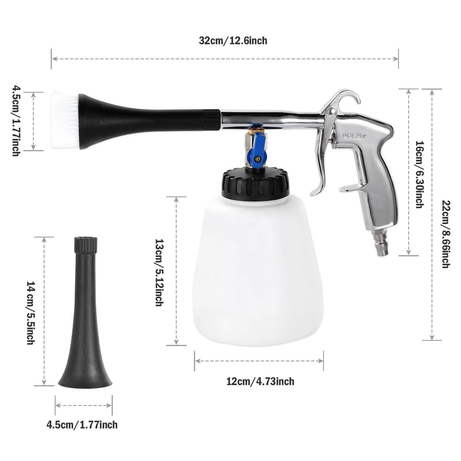 Car Cleaning Gun Air Pulse Tornado Sprayer