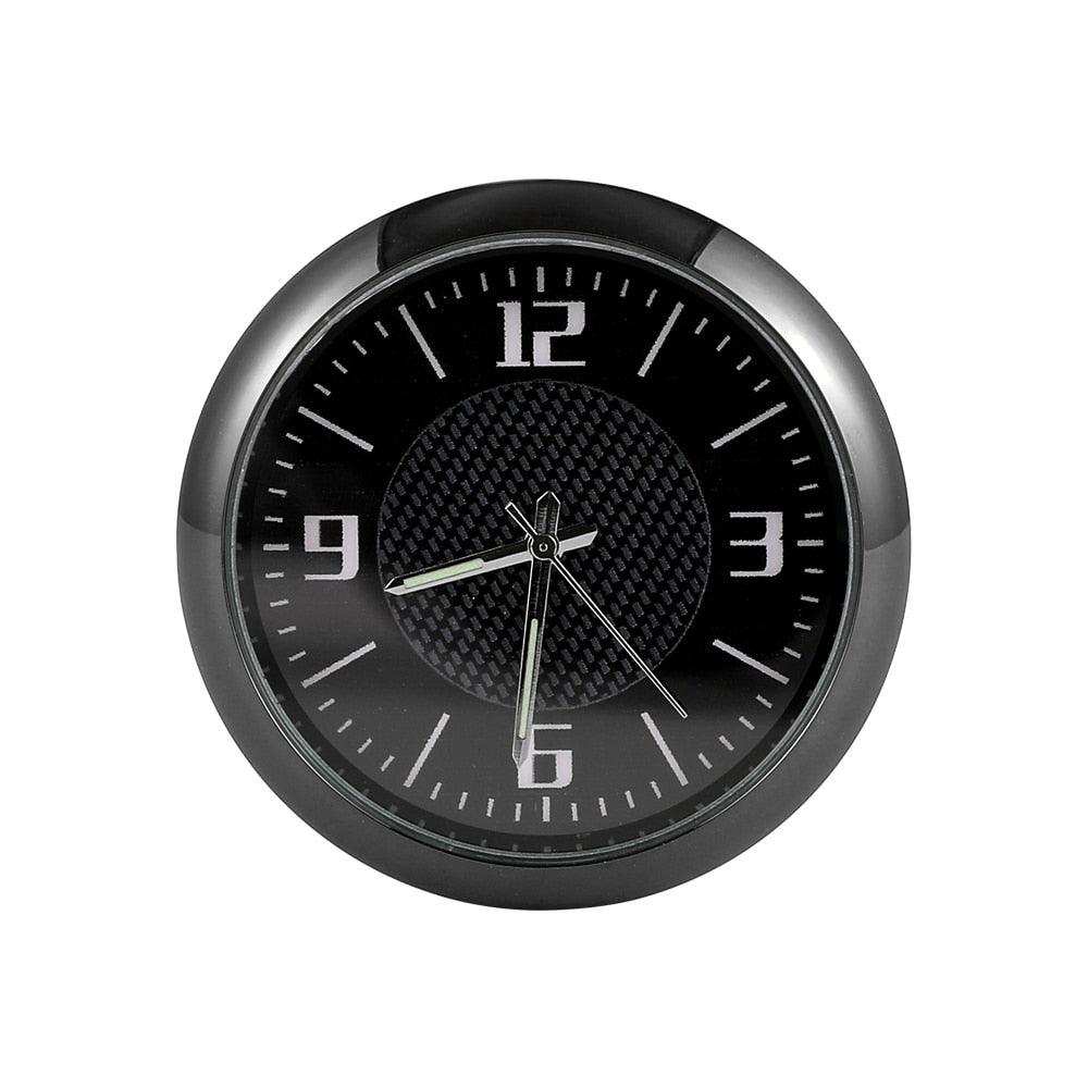 Car Clock Watch Indoor Automobiles Stick-In  Luminous Quartz Analog Watch Universal Pocket Mini Stick-On Clock for Car Boat Bike Home Watch Decoration Accessories
