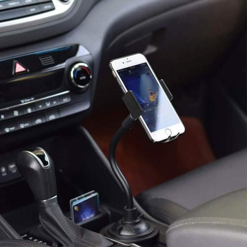 Car Cup Holder Phone Mount Adjustable Gooseneck Phone Stand