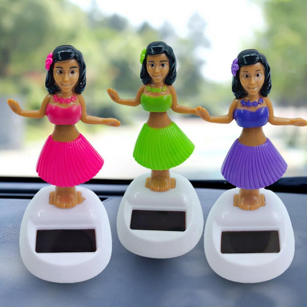 Car Decoration Dancing Doll Car Accessories Solar Power Toy Shaking Head Hawaii Swinging Animated Girl Car Ornament Car-styling Car Accessories Solar Power Toy Shaking Head Dancing Doll Car Accessories