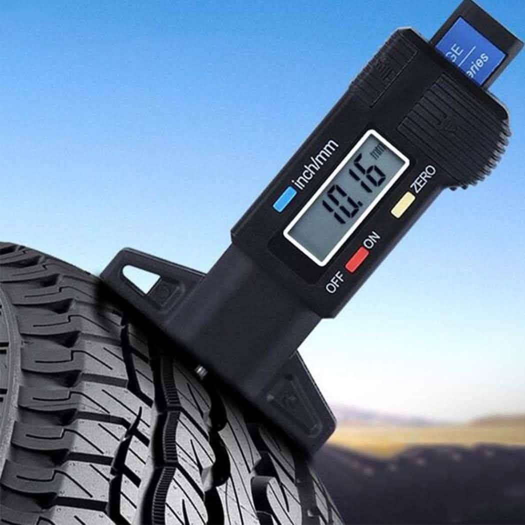 Car Digital Dial Depth Gauge Indicator Measuring Tool Caliper with LCD Display