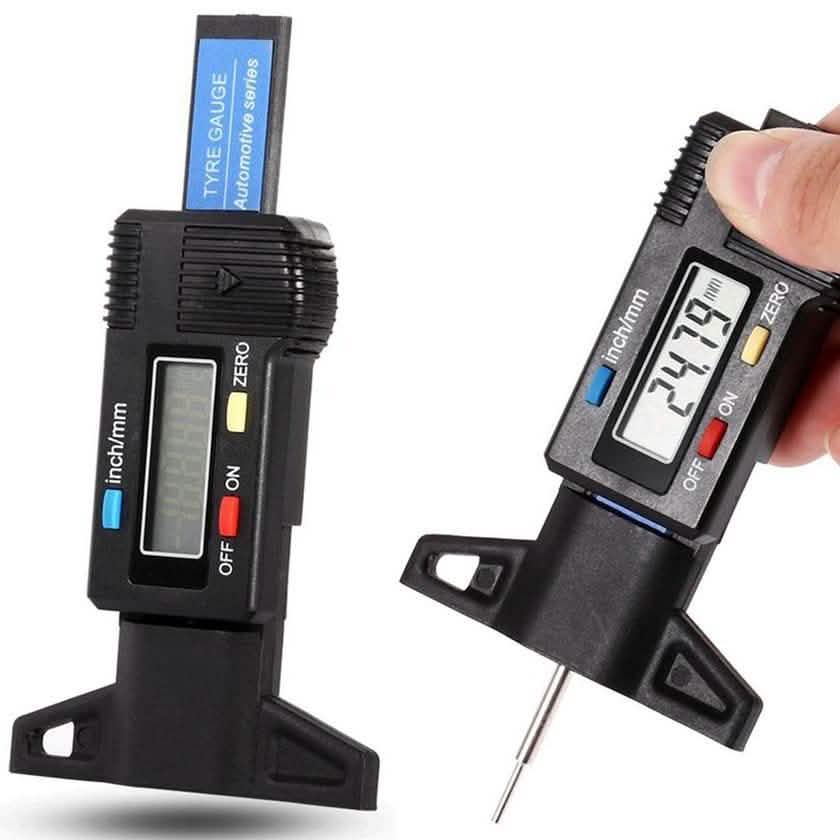 Car Digital Dial Depth Gauge Indicator Measuring Tool Caliper with LCD Display