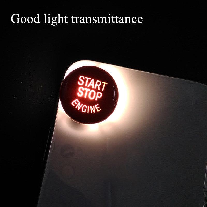 Car Engine Start Button Replace Cover Stop Switch Accessories Start Stop Engine Button Switch Cover Engine Switch Power Ignition Start Stop Button Replacement Car Decor