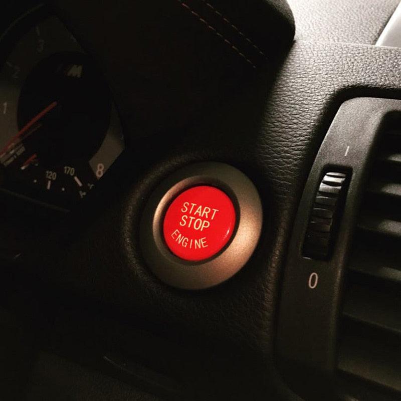 Car Engine Start Button Replace Cover Stop Switch Accessories Start Stop Engine Button Switch Cover Engine Switch Power Ignition Start Stop Button Replacement Car Decor