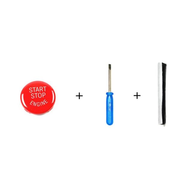 Car Engine Start Button Replace Cover Stop Switch Accessories Start Stop Engine Button Switch Cover Engine Switch Power Ignition Start Stop Button Replacement Car Decor