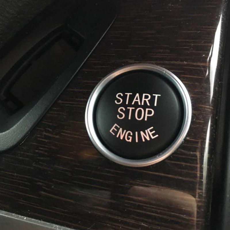 Car Engine Start Button Replace Cover Stop Switch Accessories Start Stop Engine Button Switch Cover Engine Switch Power Ignition Start Stop Button Replacement Car Decor