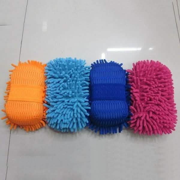 Car Hand Soft Towel Microfiber Chenille Washing Gloves Coral Fleece Gloves Auto
