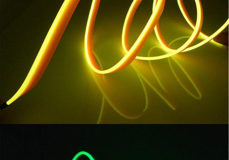 Car LED Neon Cold Light Auto Interior Atmosphere Neon Glowing Strobing Electroluminescent Wire Lights Neon Light USB 5V with Fuse Protection for Automotive Car Interior Decoration Light Refit Decoration Strips Shine Usb Cigar Lighter Driver