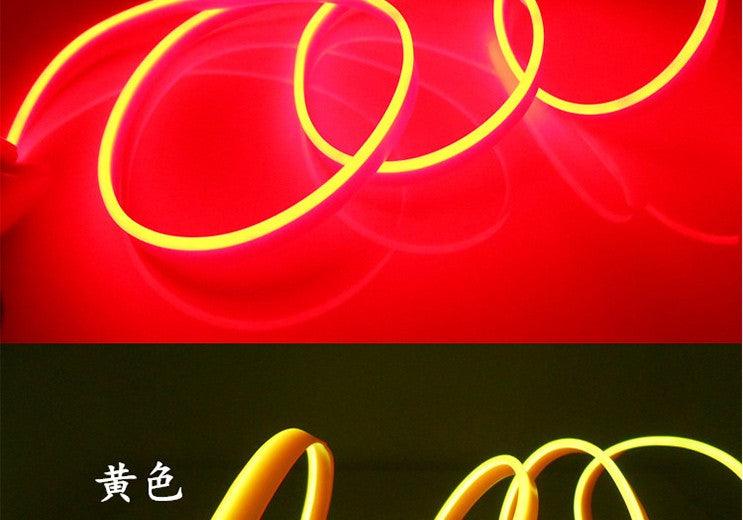 Car LED Neon Cold Light Auto Interior Atmosphere Neon Glowing Strobing Electroluminescent Wire Lights Neon Light USB 5V with Fuse Protection for Automotive Car Interior Decoration Light Refit Decoration Strips Shine Usb Cigar Lighter Driver