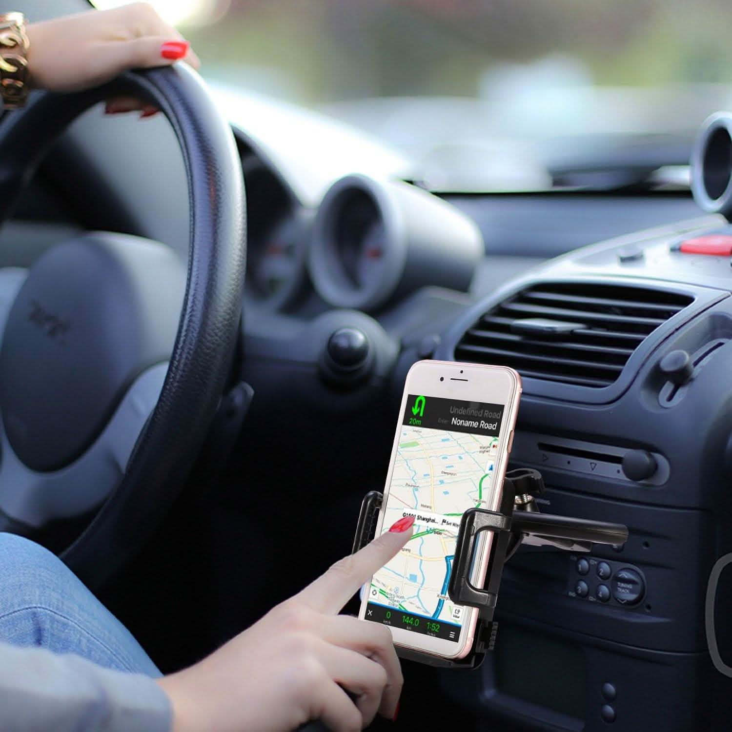 Car Phone Holder CD Slot Phone Mount 360 Rotatable