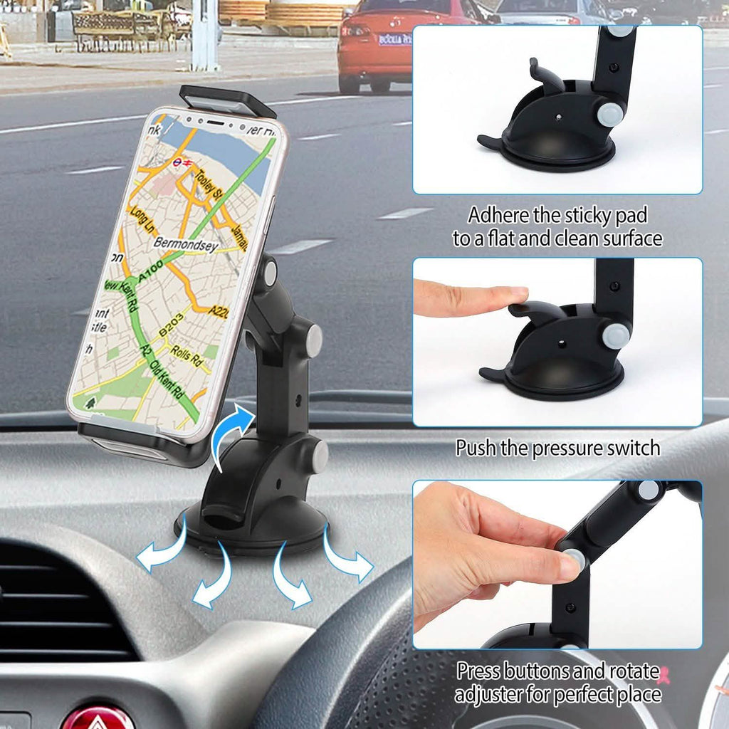 Car Phone Holder Mount Dashboard Tablet Stand Holder