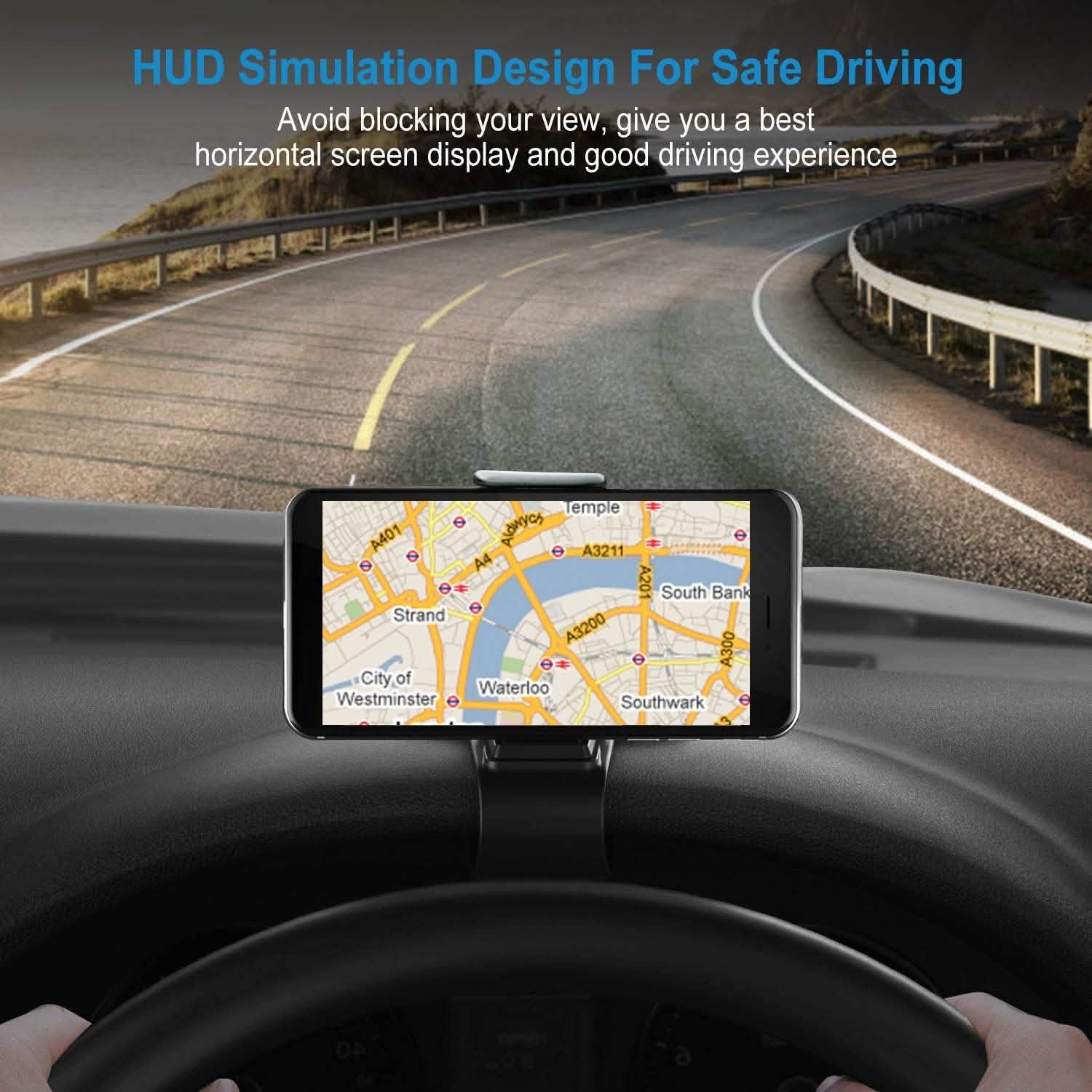 Car Phone Mount Non-Slip Dashboard Phone Holder