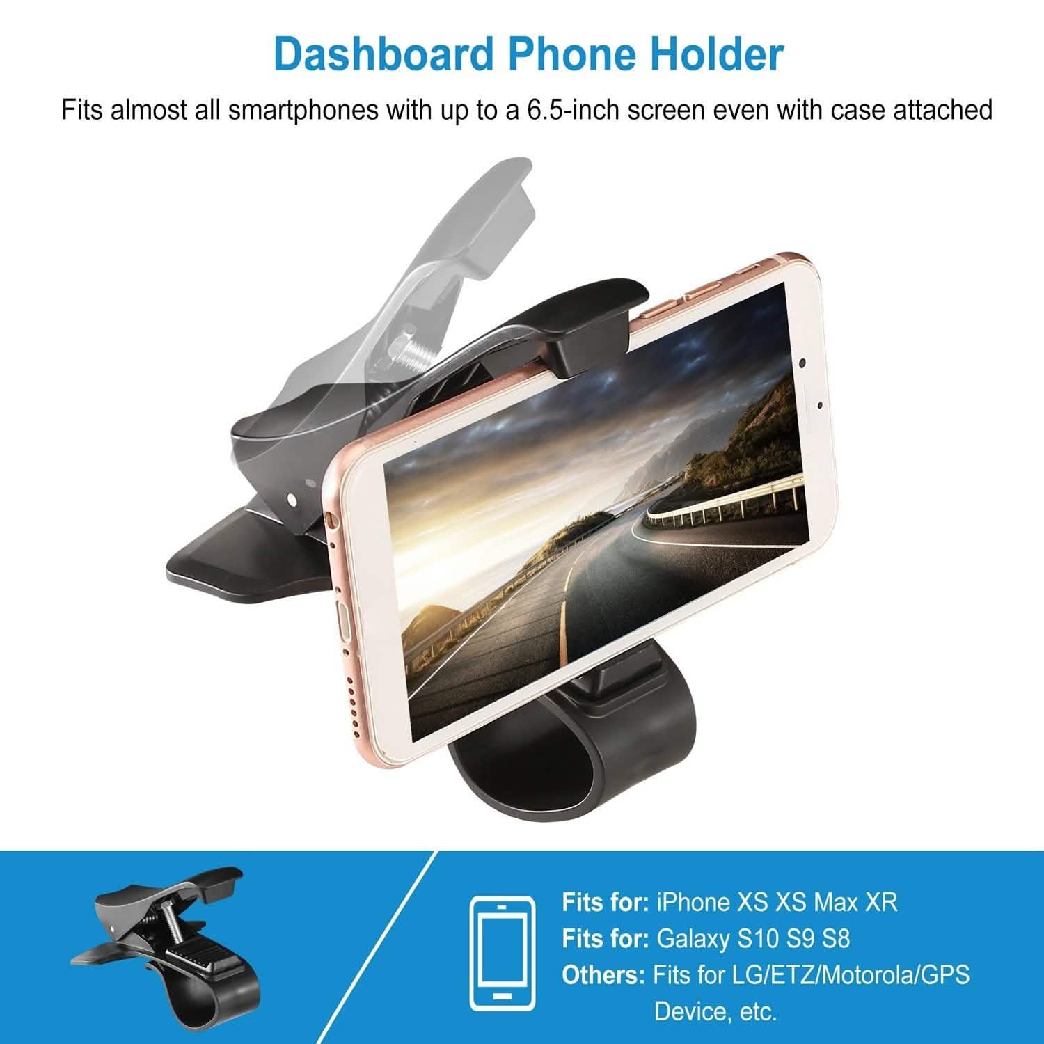 Car Phone Mount Non-Slip Dashboard Phone Holder