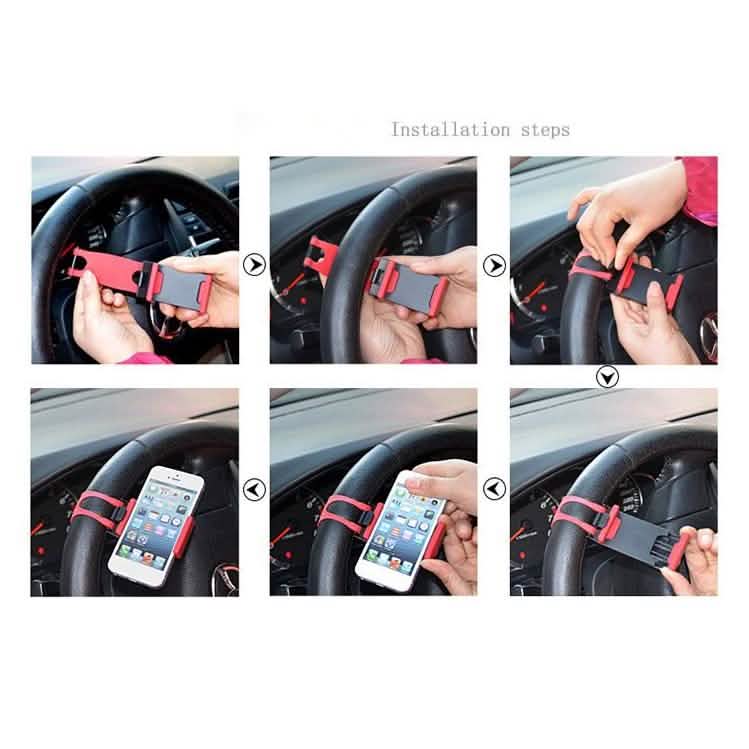 Car Steering Wheel Phone Holder