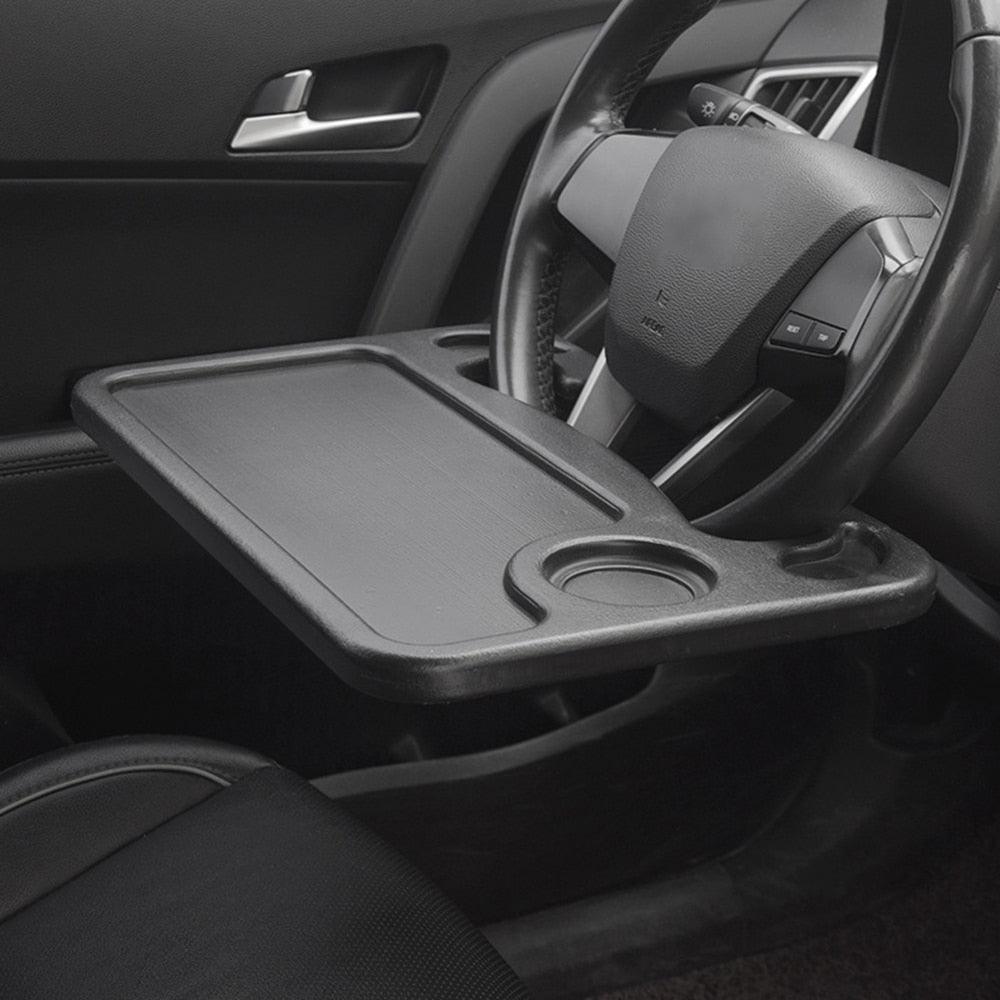 Car Table Steering Wheel Eat Work Cart Drink Food Coffee Goods Auto Steering Wheel Desk Holder Tray Car Laptop Computer Desk Mount Stand Seat Table Back Seat Headrest Tray for Eating Food Drink Writing Laptop Steering Wheel Tray