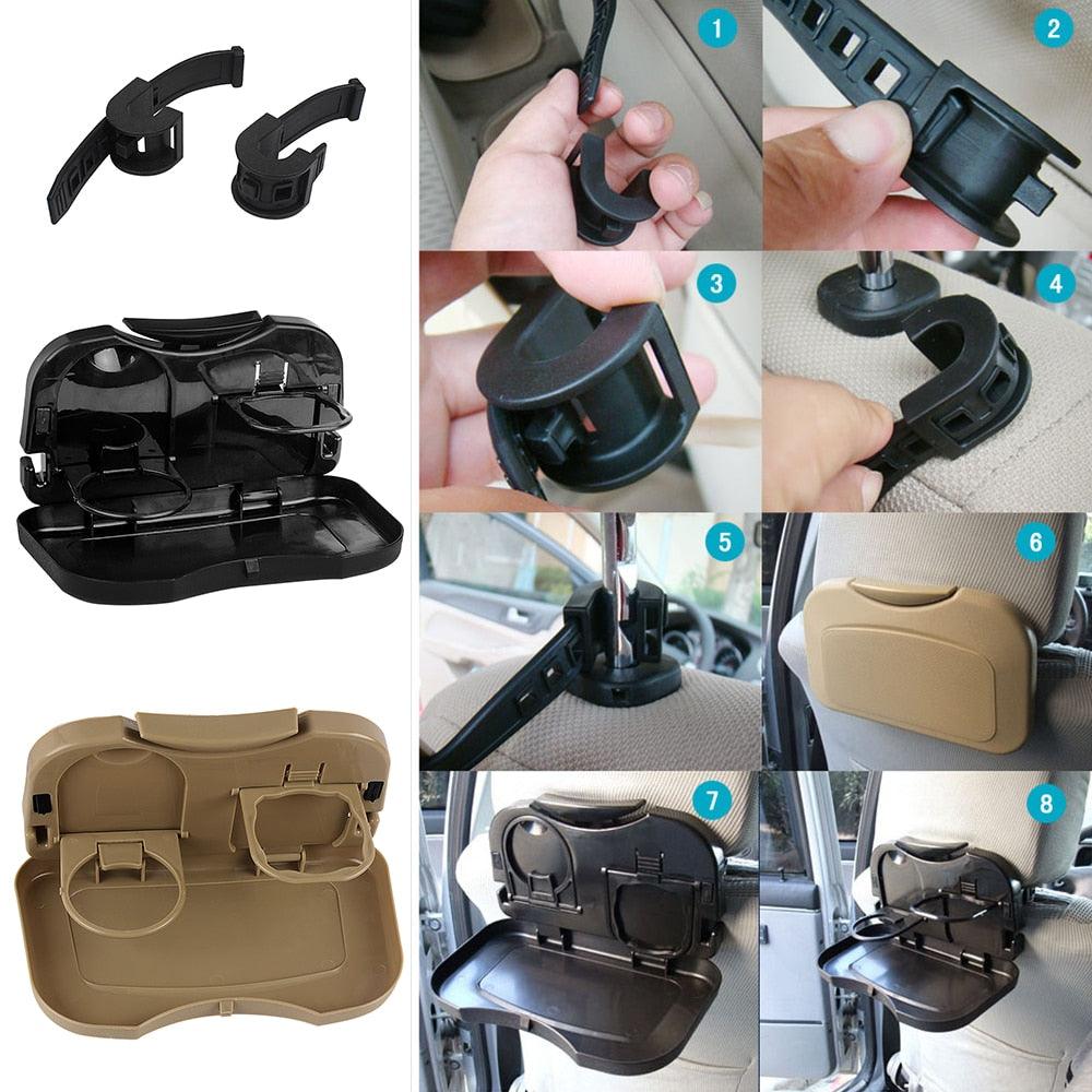 Car Table Steering Wheel Eat Work Cart Drink Food Coffee Goods Auto Steering Wheel Desk Holder Tray Car Laptop Computer Desk Mount Stand Seat Table Back Seat Headrest Tray for Eating Food Drink Writing Laptop Steering Wheel Tray