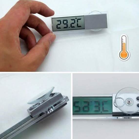 Car Thermometer Osculum Type LCD Vehicle-mounted Digital Thermometer