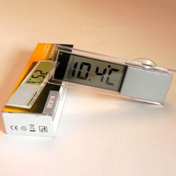 Car Thermometer Osculum Type LCD Vehicle-mounted Digital Thermometer