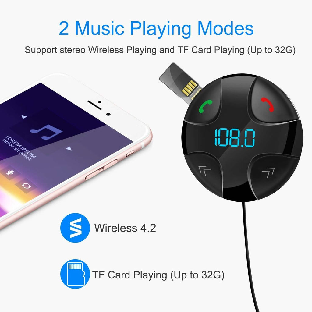 Car Wireless FM Transmitter V4 .2 Car MP3 Player