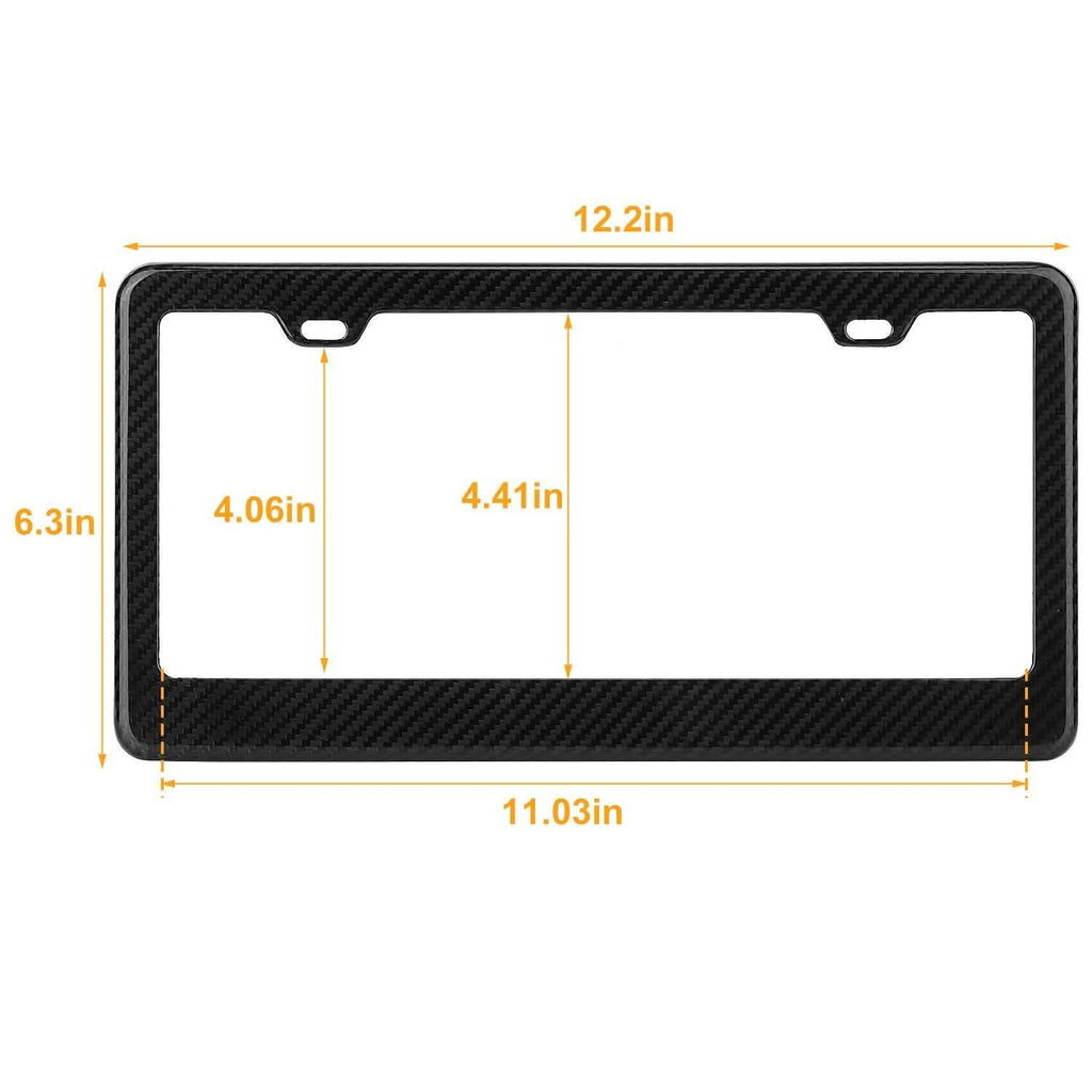 Carbon Fiber Black License Plate