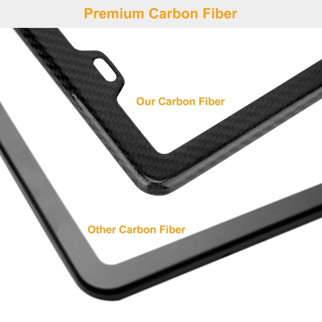 Carbon Fiber Black License Plate