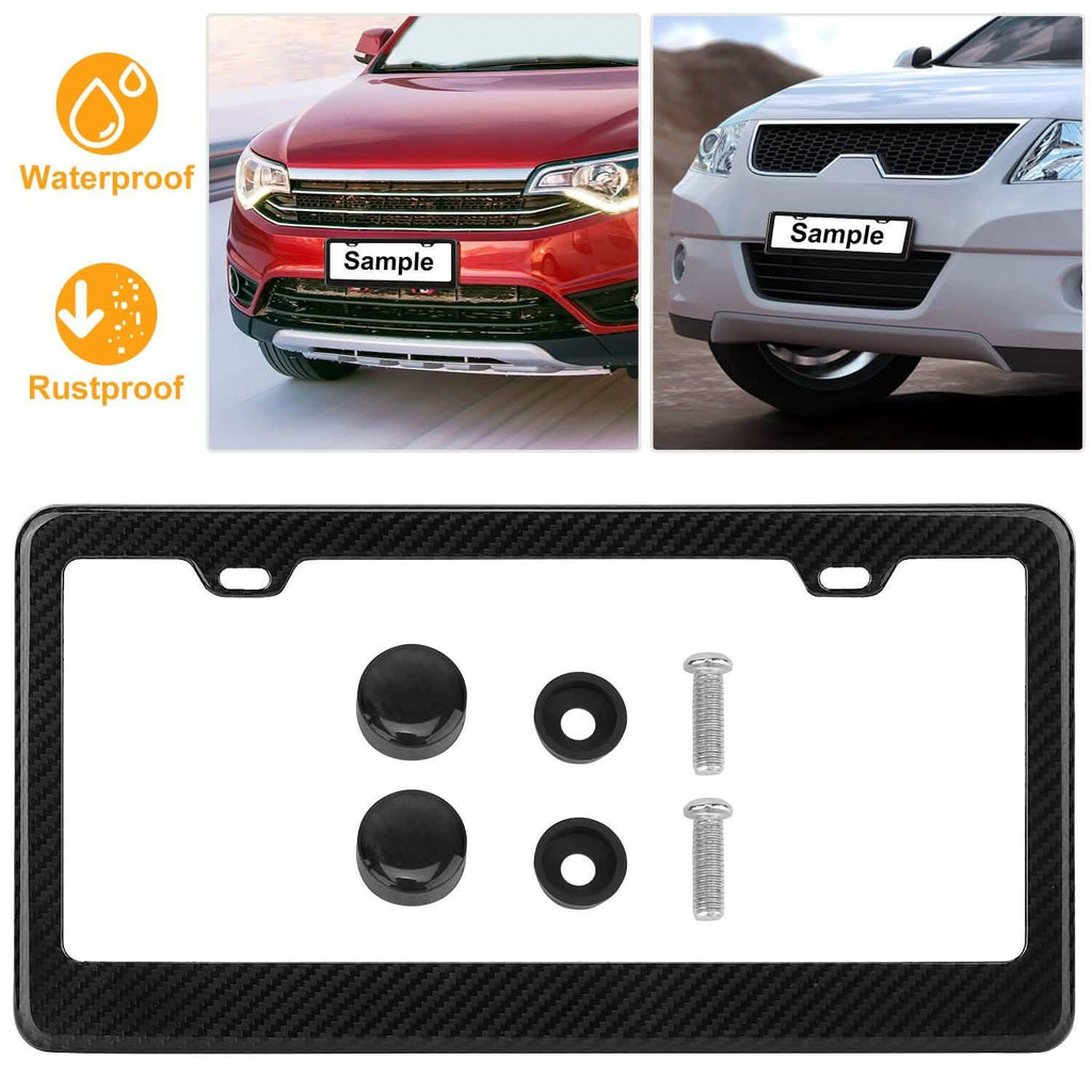 Carbon Fiber Black License Plate