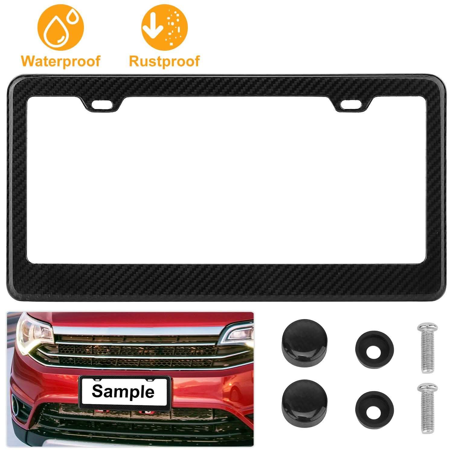 Carbon Fiber Black License Plate
