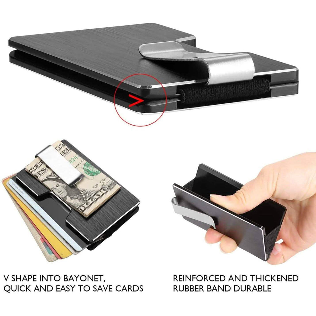 Carbon Fiber Pocket Money Clip Wallet with RIFD Card Blocking