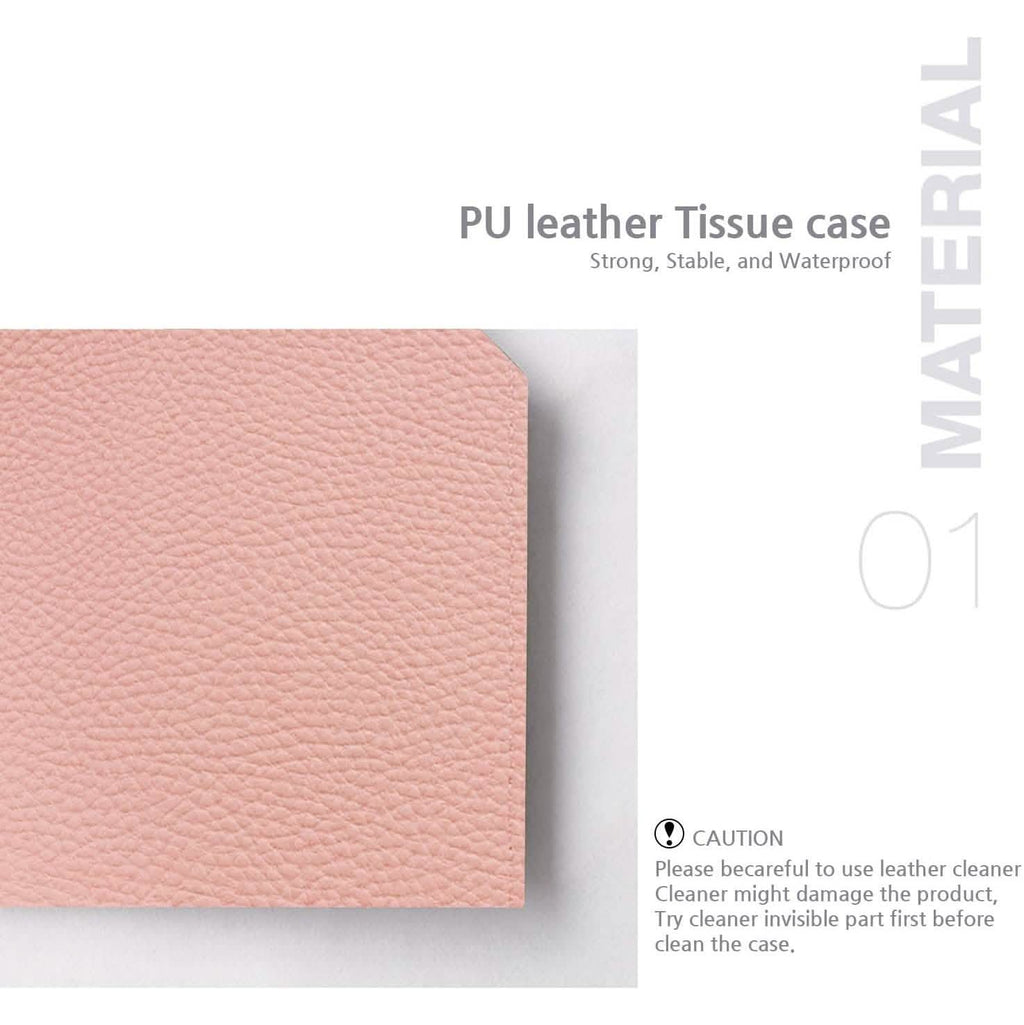 Carrotez Modern PU Leather Square Tissue Box Holder