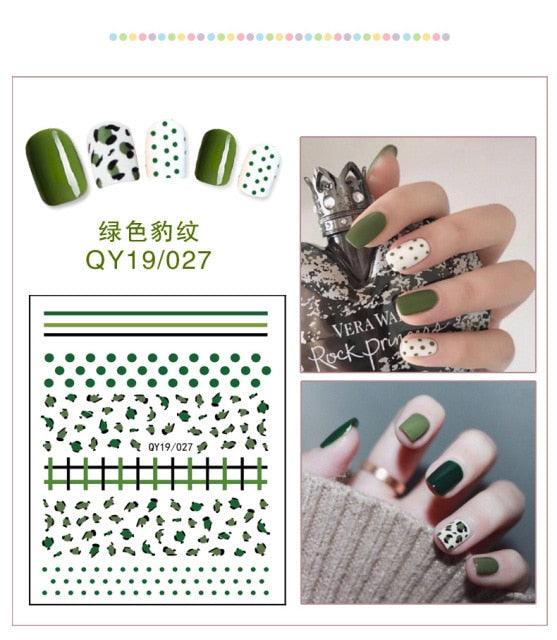 Cartoon Characters Plants Animals Forest Flowers Small Fresh Flowers 3D Nail Stickers Hyuna Style Nail Patch Waterproof Self Adhesive Nail Decals for Nail Art Decoration Including Hearts Stars Letters Bowknot Leaves Flowers Plants Fruits Butterflies