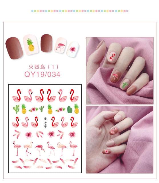 Cartoon Characters Plants Animals Forest Flowers Small Fresh Flowers 3D Nail Stickers Hyuna Style Nail Patch Waterproof Self Adhesive Nail Decals for Nail Art Decoration Including Hearts Stars Letters Bowknot Leaves Flowers Plants Fruits Butterflies