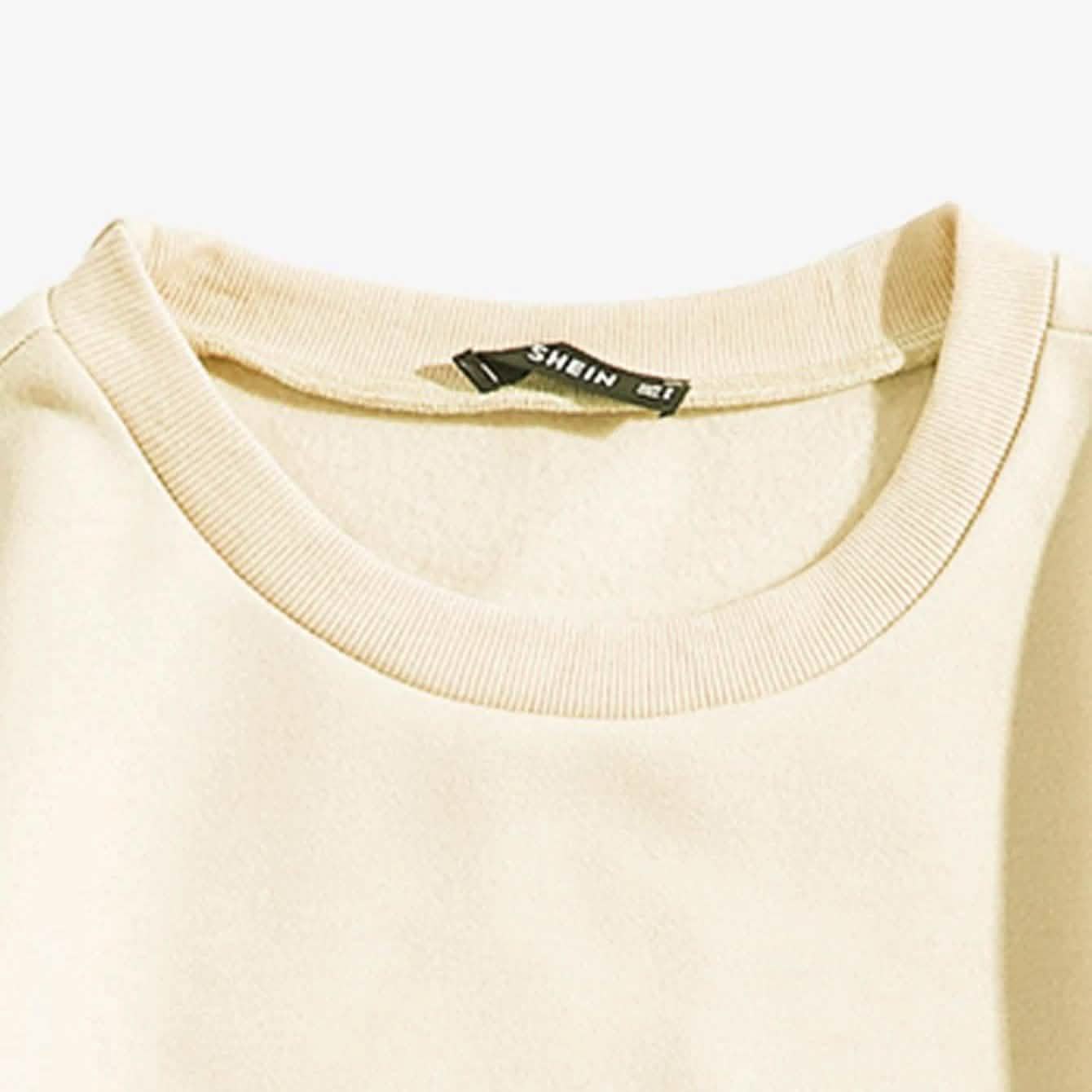 Cartoon Graphic Thermal Lined Oversized Sweatshirt