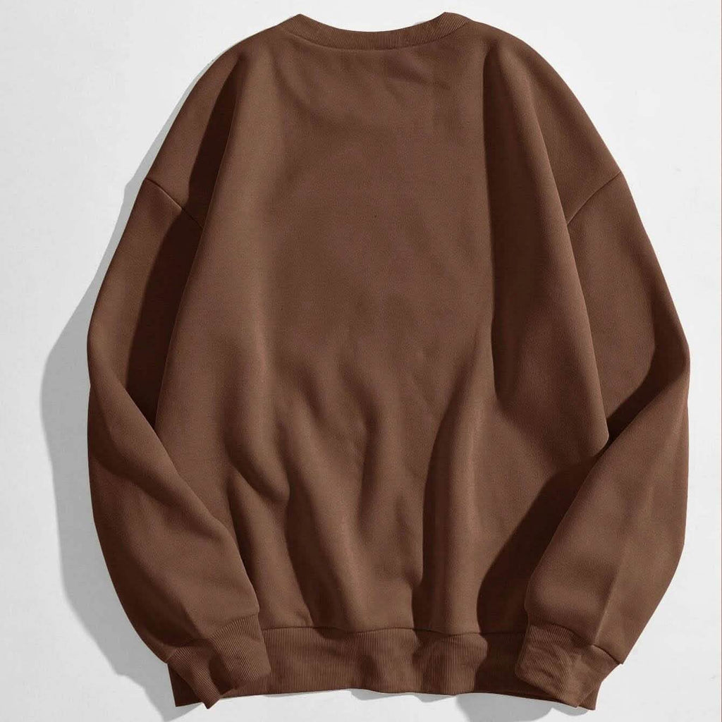 Cartoon Graphic Thermal Lined Sweatshirt