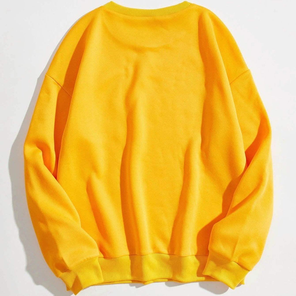 Cartoon Graphic Thermal Lined Sweatshirt