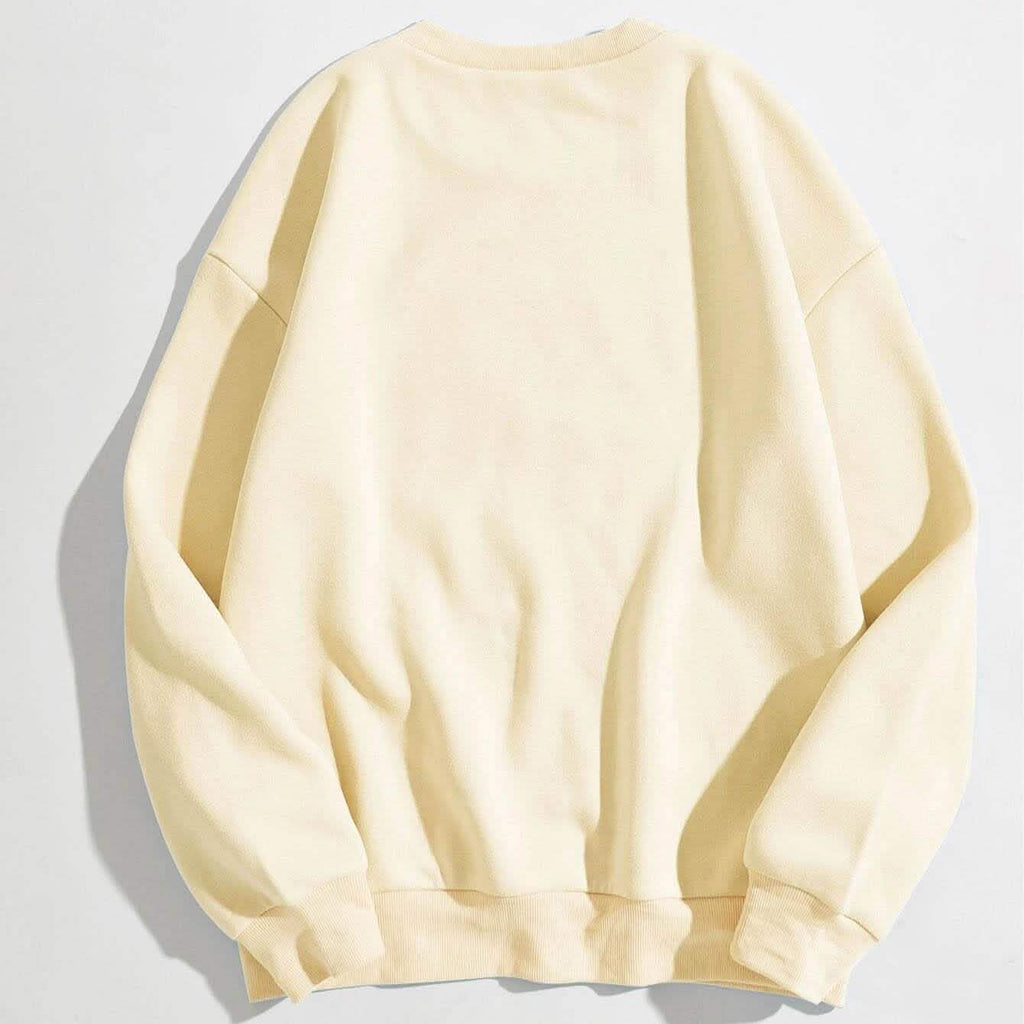 Cartoon Graphic Thermal Lined Sweatshirt