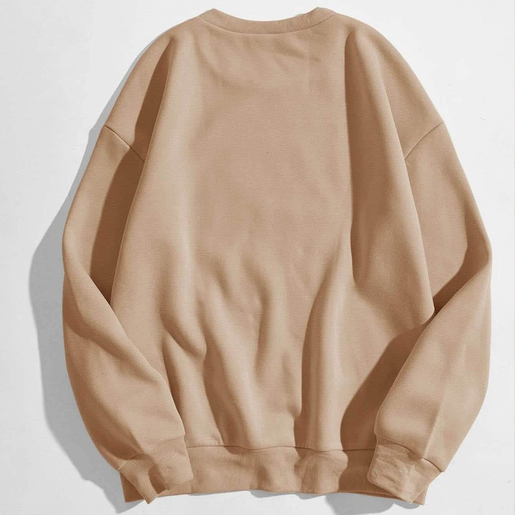 Cartoon Graphic Thermal Lined Sweatshirt