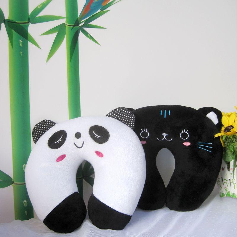Cartoon Kids U-shaped Pillow Plush Neck Pillow Nap Pillow Lunch Break Pillow Cervical Pillow Travel Pillows Multi-Color Cartoon U Shaped Neck Pillow Comfortable Travel Pillow Inflatable Pillow Neck Pillow Lightweight Soft Pillows Comfortable for Children