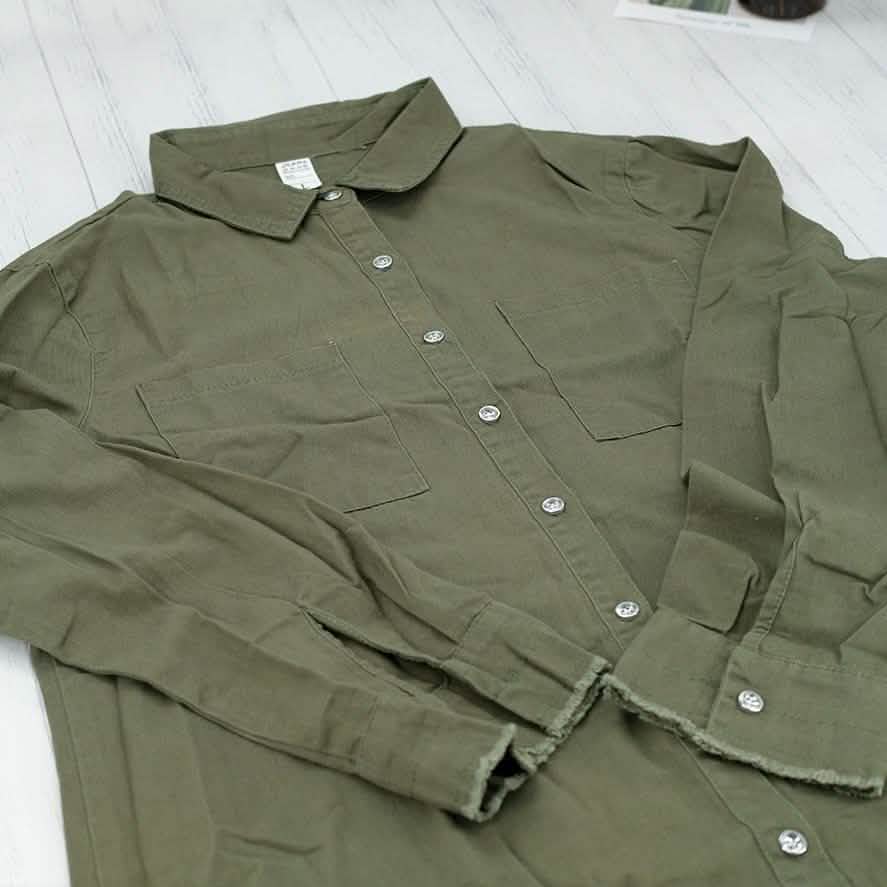Casual Button Up Denim Shirt