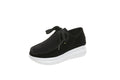 Casual sports single shoe round toe lace up flat bottom comfortable mesh women's shoes