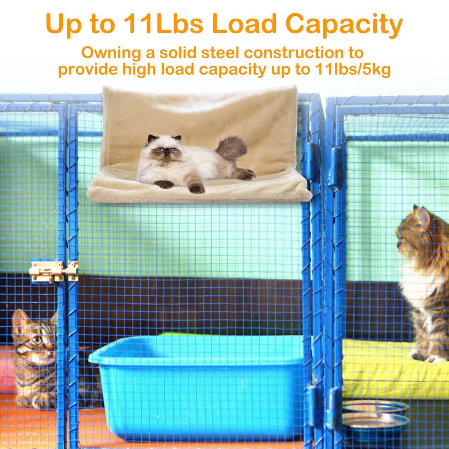 Cat Radiator Bed Pet Hammock Hanging Mat Blanket with Metal Frame