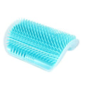 Cat Scratcher Corner Pet Brush Comb Play Cat Toy Plastic Scratch Bristles Arch Massager  Self Groomer with Catnip Pouch Cat Wall Corner Massage Groomer Cat Self Grooming Brush