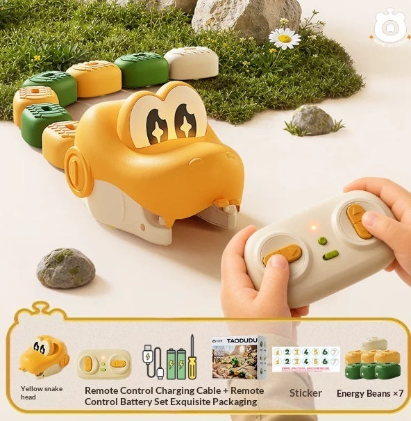 Remote-Controlled Magnetic Snake-Eating Electric Toy For Boys