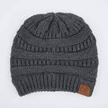 C.C. Women's Knit Beanie Hat - Color: Charcoal